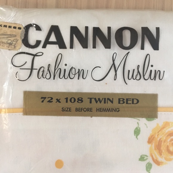 70s Floral Sheet NOS - Picture 2 of 11